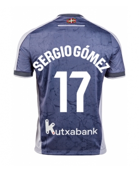 Billige Fotballdrakt Real Sociedad Sergio Gomez #17 Replika Bortedrakt 2025-26 Kortermet Billige Fotballdrakt Real Sociedad Sergio Gomez #17 Replika Bortedrakt 2025-26 Kortermet